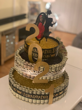 Load image into Gallery viewer, Picture grad money cake