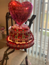 Load image into Gallery viewer, Valentines chocolate candy money cake