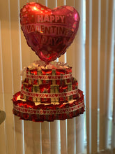 Load image into Gallery viewer, Valentines chocolate candy money cake