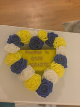 Load image into Gallery viewer, Floral cemetery wreath