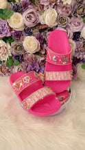 Load image into Gallery viewer, Bling croc slides/ Croc sandals