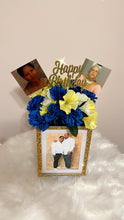 Load image into Gallery viewer, Picture frame flower centerpiece
