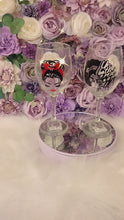 Load and play video in Gallery viewer, Wine glass w/woman decal
