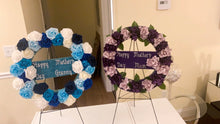 Load image into Gallery viewer, Floral cemetery wreath
