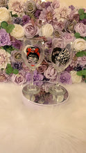 Load image into Gallery viewer, Wine glass w/woman decal
